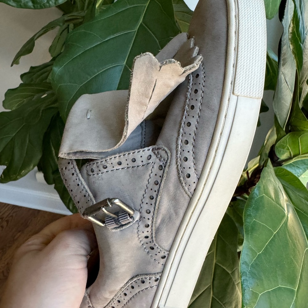 Frye Gemma Kiltie Grey leather Sneakers - Picture 7 of 16